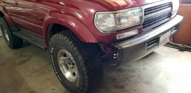 1994 Dark Red Toyota Land Cruiser SUV