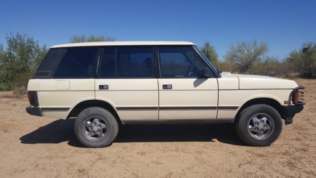 1994 White Land Rover Range Rover