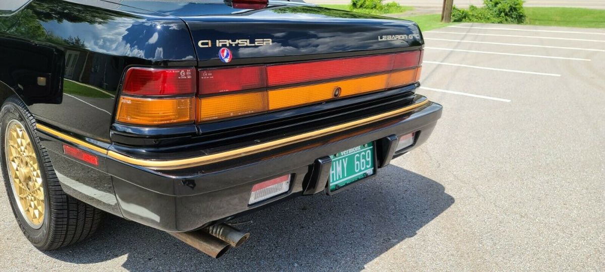 1994 Black Chrysler LeBaron Convertible