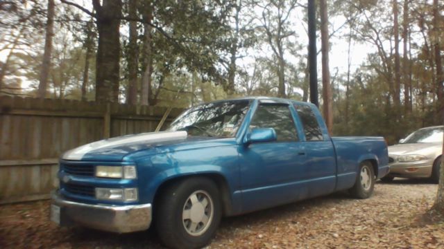 1994 Blue GMC Sierra 1500 Extended Cab Pickup