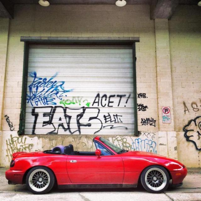 1994 Red Mazda MX-5 Miata Convertible