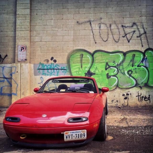 1994 Red Mazda MX-5 Miata Convertible