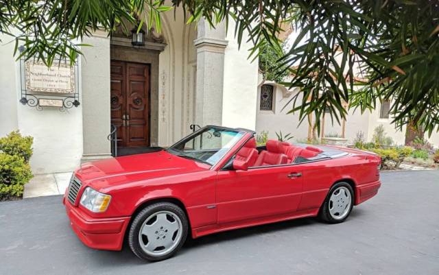 1994 Red Mercedes-Benz 300-Series Convertible