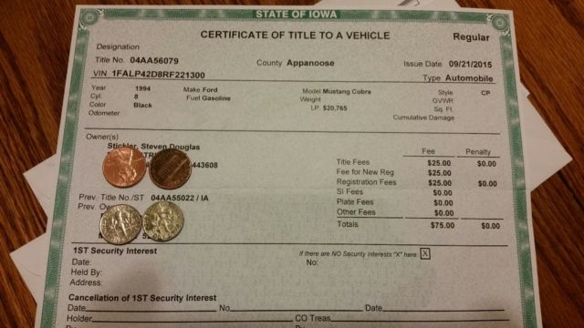 1994 Black Ford Mustang Coupe