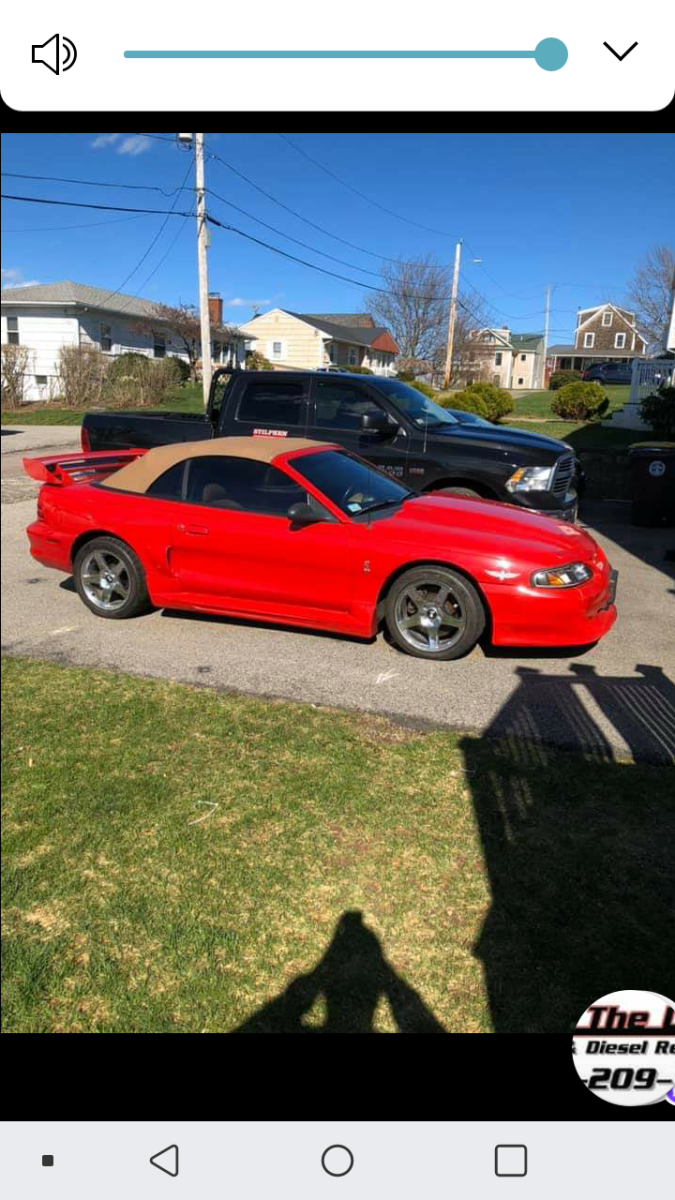 1994 Red Ford Mustang Convertible