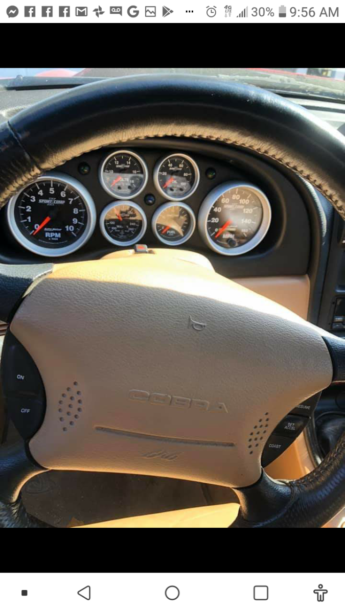 1994 Red Ford Mustang Convertible