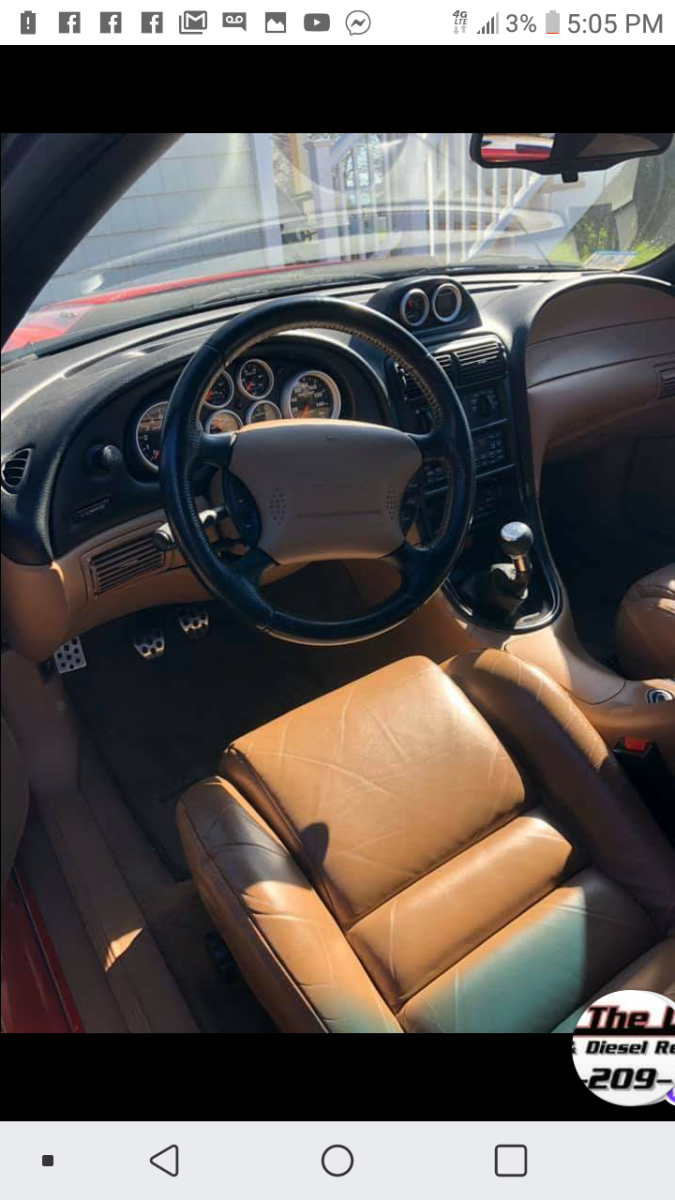 1994 Red Ford Mustang Convertible