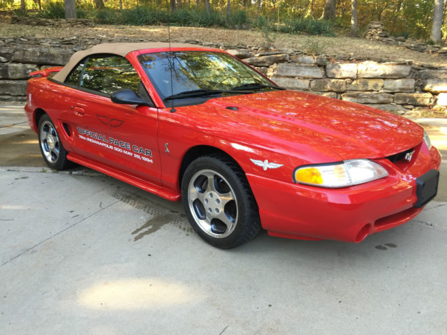 1994 Lazer Red Ford Mustang Convertible