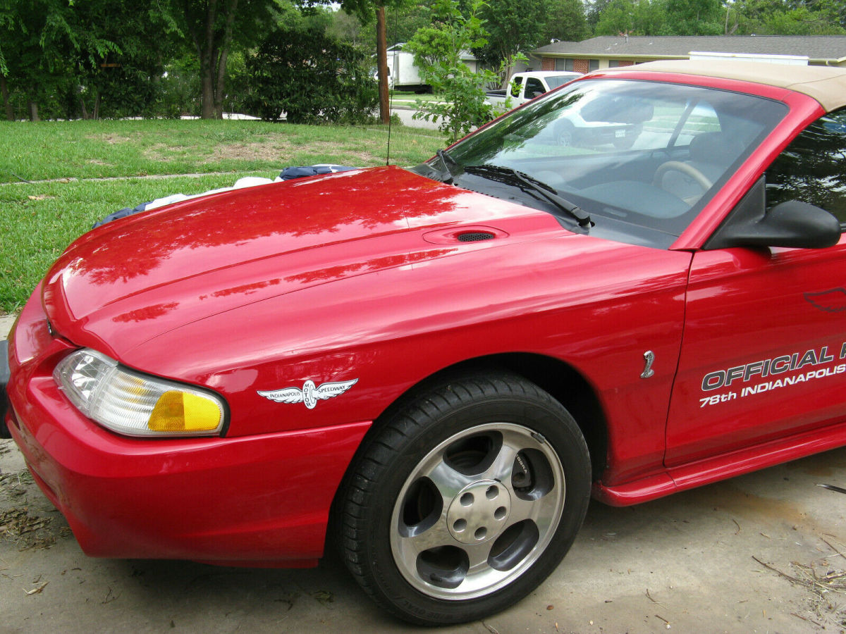 1994 Red Ford Mustang Convertible