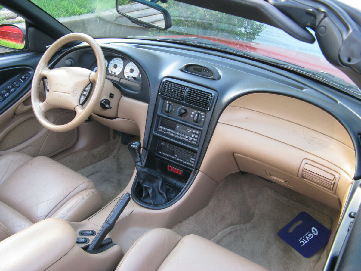 1994 Red Ford Mustang Convertible
