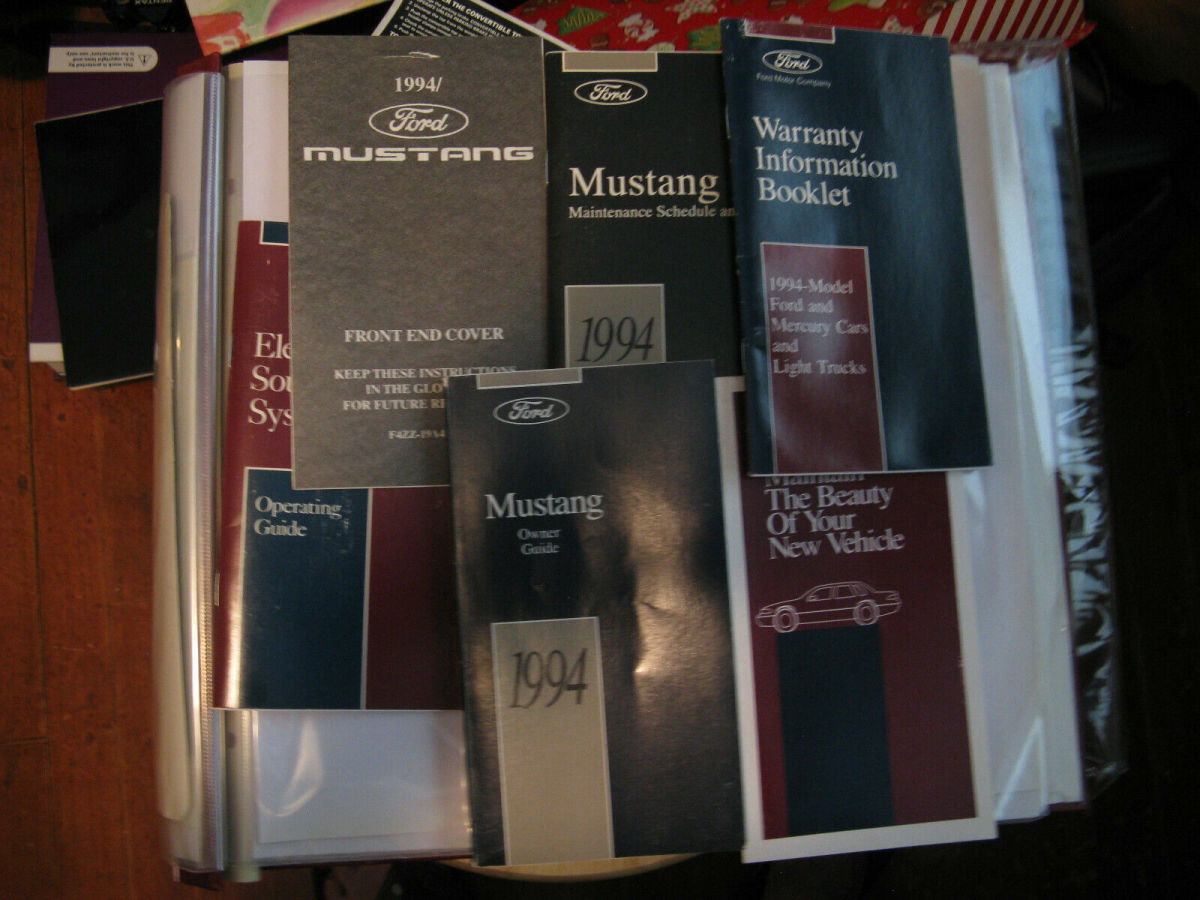 1994 Red Ford Mustang Convertible