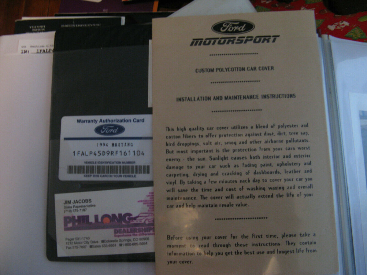 1994 Red Ford Mustang Convertible