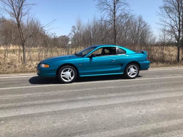 1994 Teal Ford Mustang Coupe
