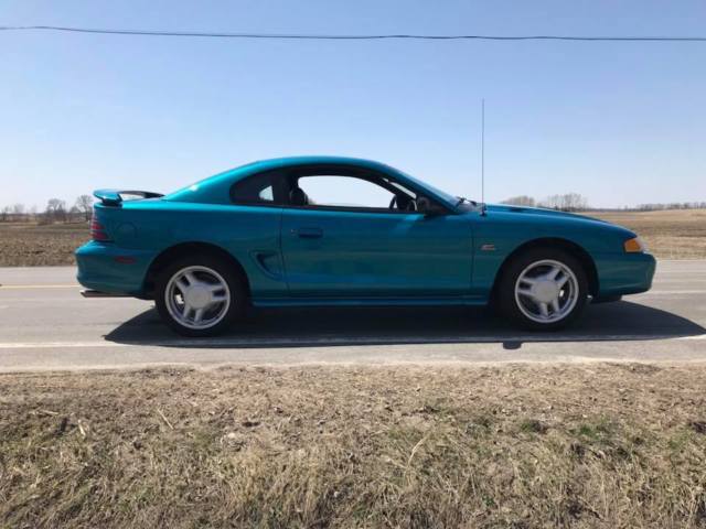 1994 Teal Ford Mustang Coupe
