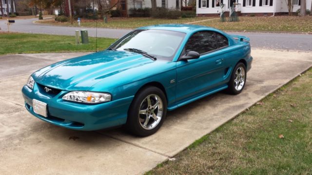 1994 Teal Ford Mustang Coupe