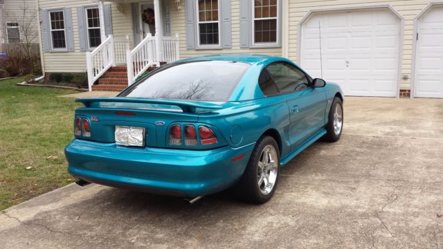 1994 Teal Ford Mustang Coupe