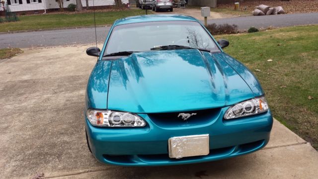 1994 Teal Ford Mustang Coupe