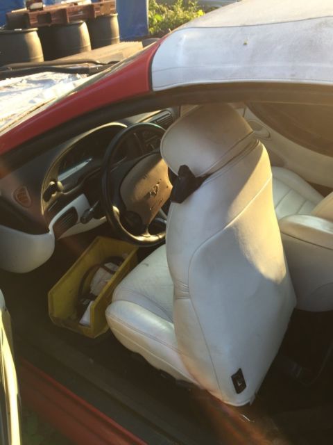 1994 Red Ford Mustang Convertible