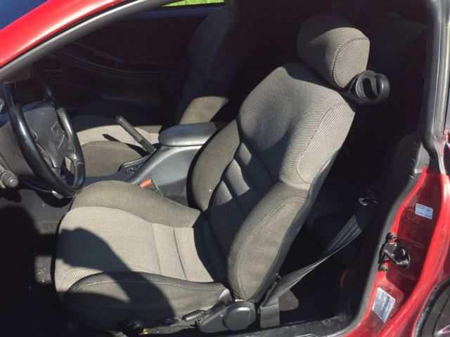 1994 Red over Black with Charcoal pinstripe Ford Mustang