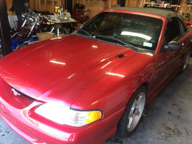 1994 LASER RED Ford Mustang Convertible