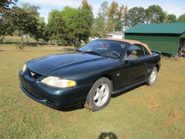 1994 Green Ford Mustang Convertible