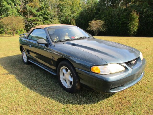 1994 Green Ford Mustang Convertible
