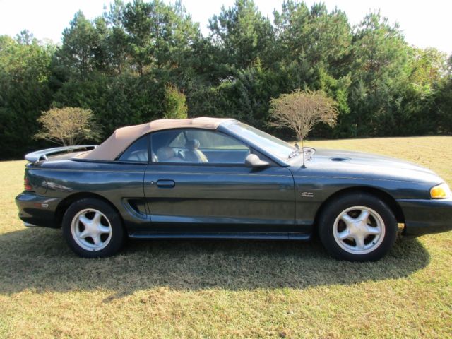 1994 Green Ford Mustang Convertible