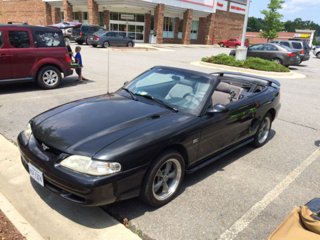 1994 BLACK Ford Mustang Convertible