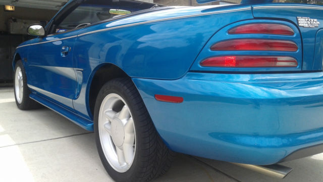 1994 Teal Ford Mustang Convertible