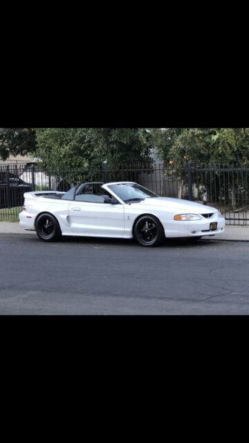 1994 White Ford Mustang Convertible