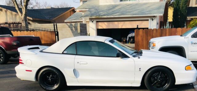 1994 White Ford Mustang Convertible