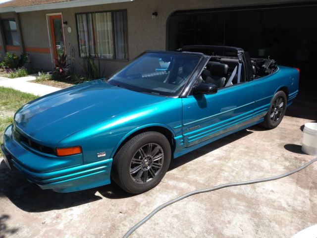 1994 Teal Oldsmobile Cutlass Convertible