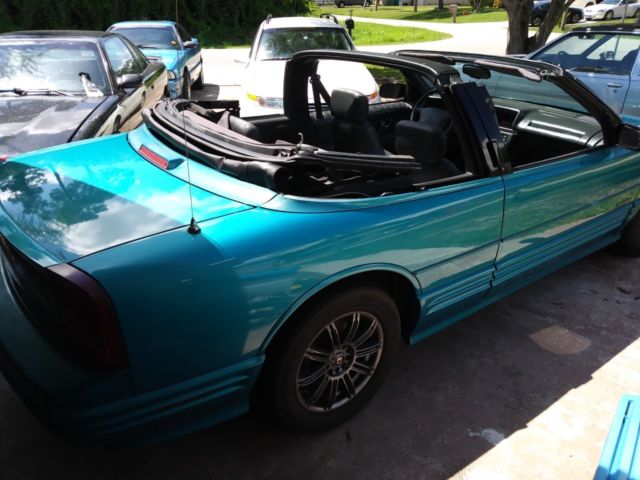 1994 Teal Oldsmobile Cutlass Convertible