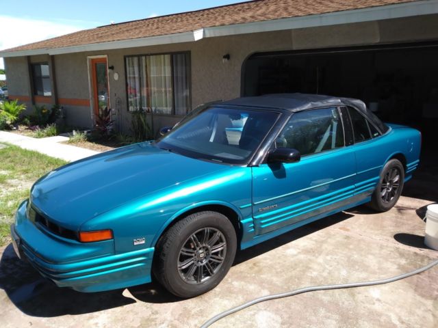 1994 Teal Oldsmobile Cutlass Convertible