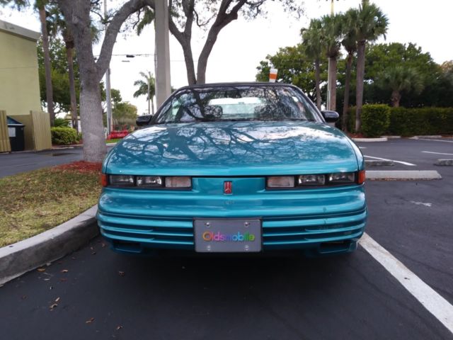 1994 Teal Oldsmobile Cutlass Convertible
