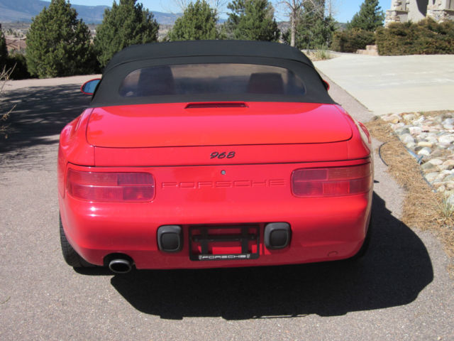 1994 Red Porsche 968 Convertible