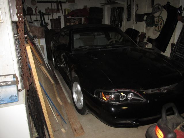 1994 Black Ford Mustang Convertible