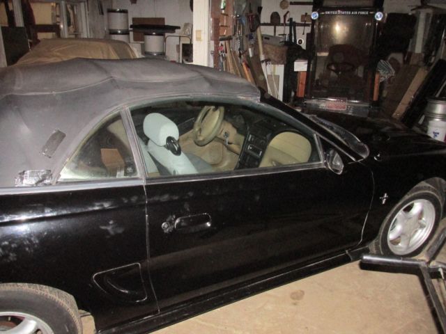 1994 Black Ford Mustang Convertible