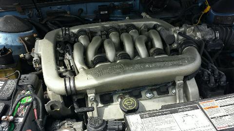 1994 Blue/Black Ford Taurus Wagon