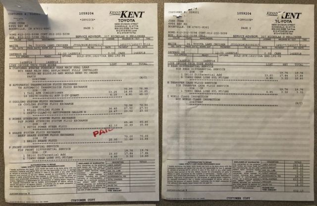1994 White Toyota Land Cruiser SUV