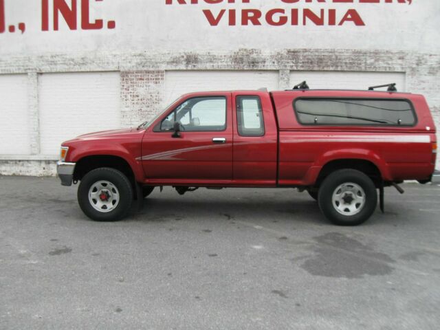 1994 Burgundy Toyota Tacoma Extended Cab Pickup