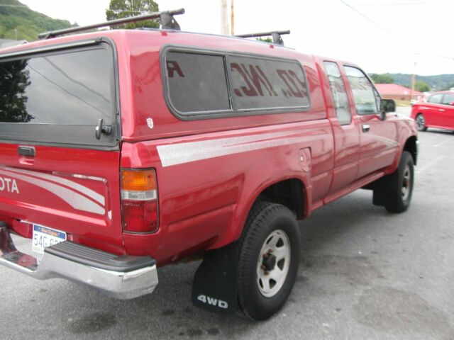 1994 Burgundy Toyota Tacoma Extended Cab Pickup