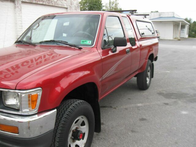 1994 Burgundy Toyota Tacoma Extended Cab Pickup