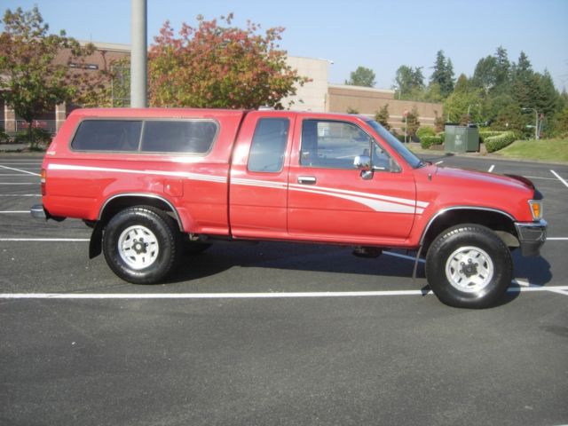 1994 Red Toyota Tacoma Extended Cab Pickup
