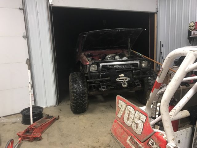 1994 maroon Toyota pickup Standard Cab Pickup