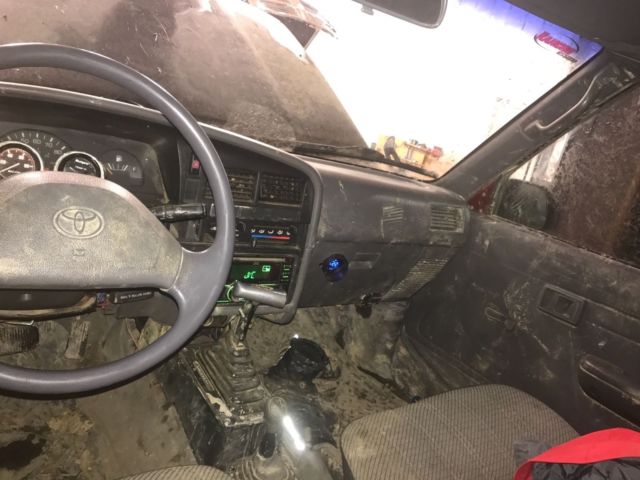 1994 maroon Toyota pickup Standard Cab Pickup