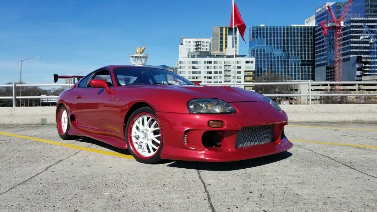 1994 Red Toyota Supra