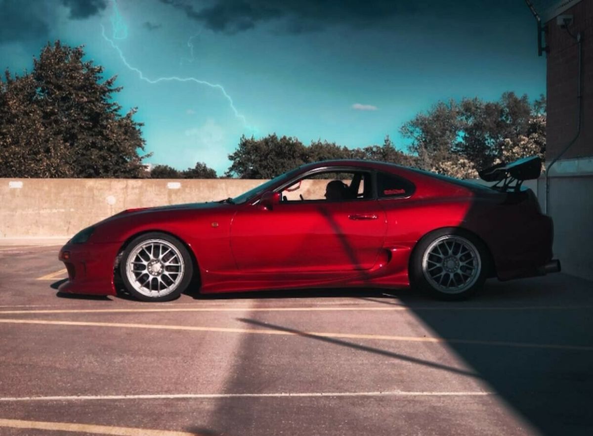 1994 Red Toyota Supra