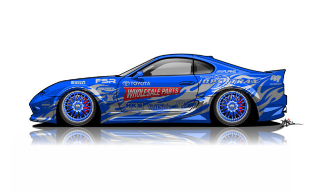 1994 Blue Toyota Supra Coupe