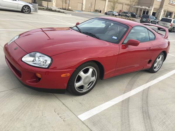 1994 Red Toyota Supra Coupe